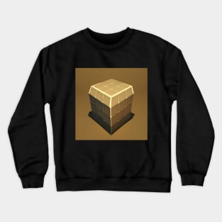 3D Brown Cube Crewneck Sweatshirt
